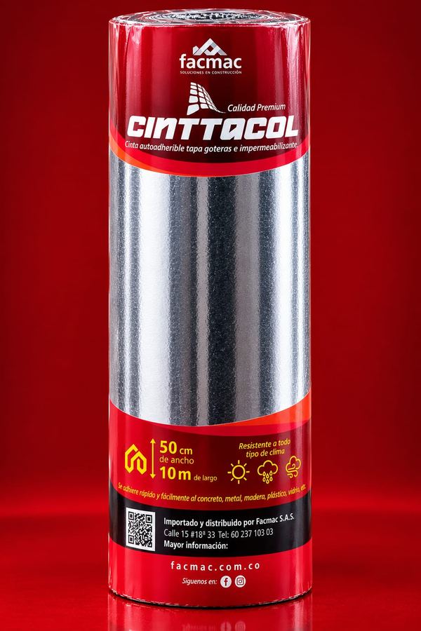 Cinta Asfáltica Cinttacol 50cm x 10mts x 1.5mm